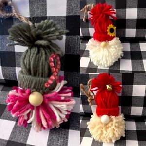 Handmade gnome ornament decor. Who doesn’t love gnomes!! Makes a great gift 😁